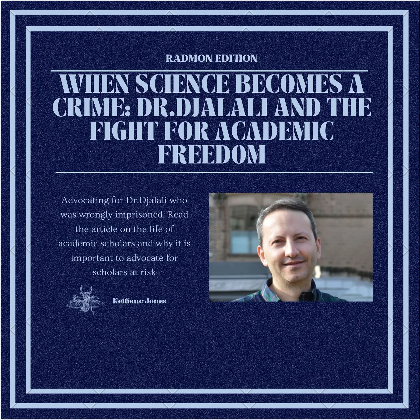 Sign the petition by @activism_for_azadi to raise awareness of scholars at risk and who are wrongly imprisoned. they are also hosting a free film screening - Screening for Azadi, to promote academic freedom on October 22nd at Monash Clayton Campus Ce