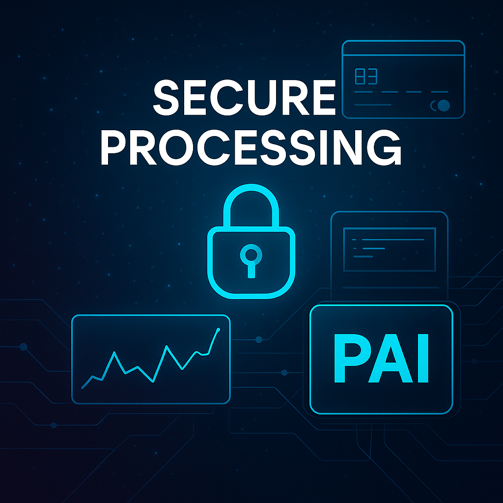 Secure ATM transaction processing with PAI logo