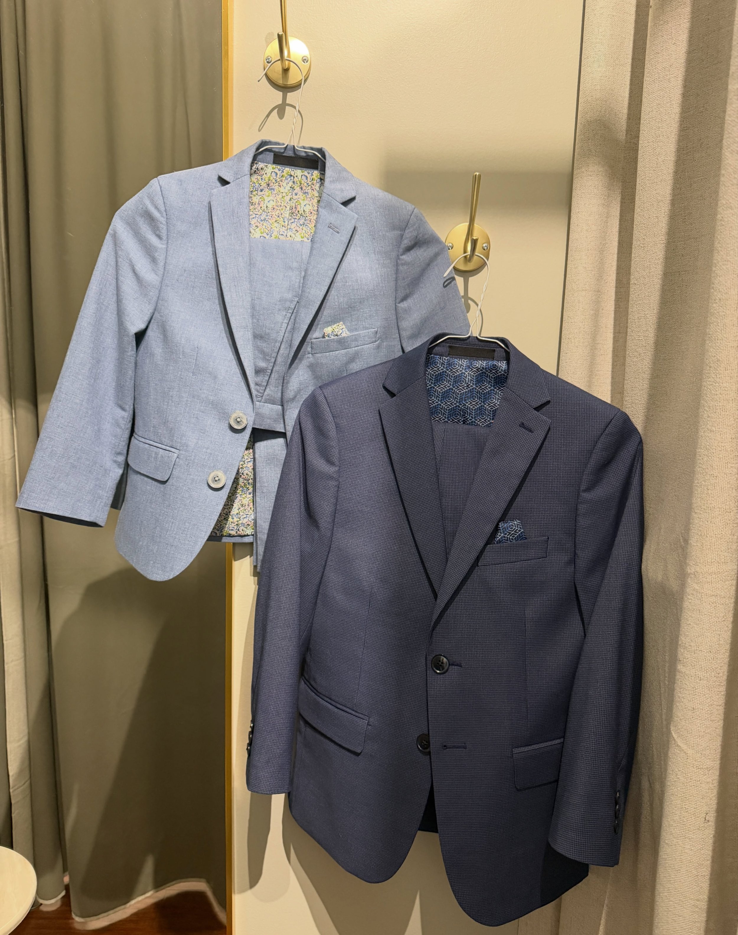Suits ready for brothers attending a wedding 🪡✨

#kidsuit #suitalterations #mensuit