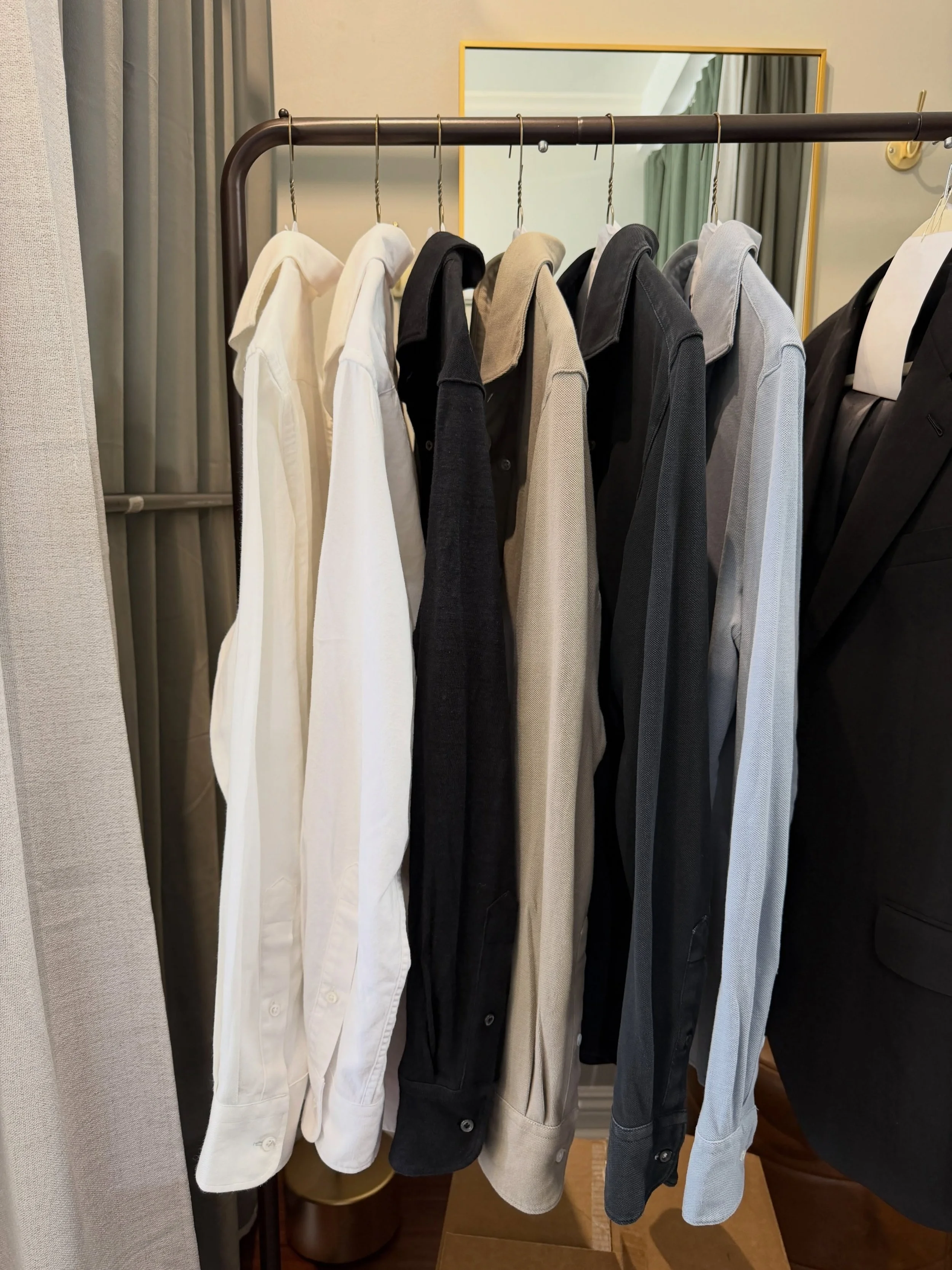 Shorten sleeves @lucafaloni button down shirts for Dan L. 🪡✨

#lucafaloni #summershirt #cottonshirt #tailor