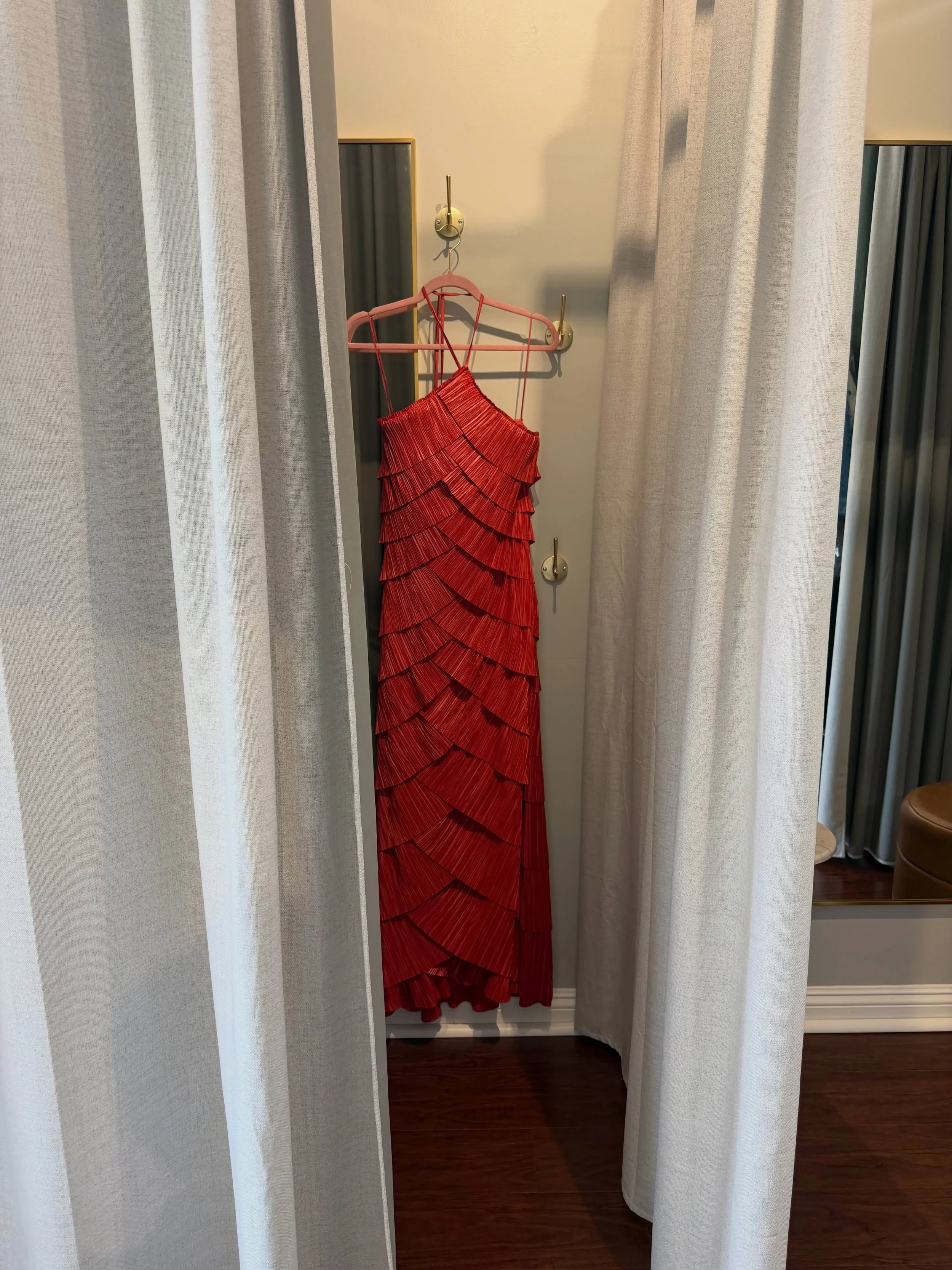 Charity Gala host's dress for Mason M. ✨🪡

#chairtyevent #charityoutfit #orangedress