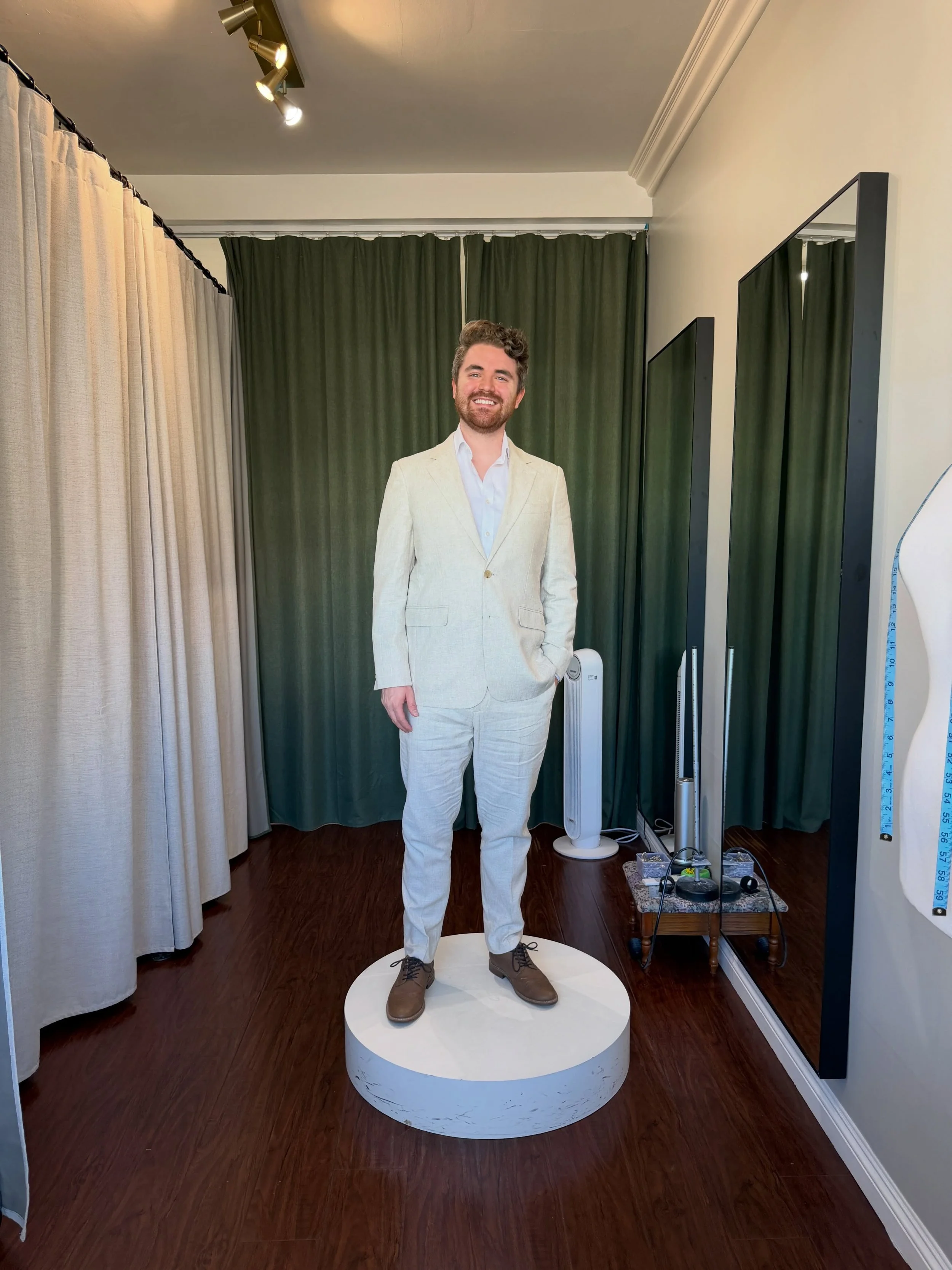 Ready for his cousin's wedding in Florida🪡✨

#weddingguest #linensuit #florida #neewinalteration