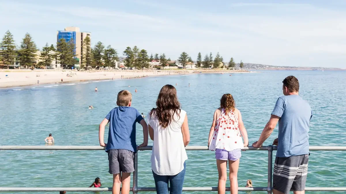 Family At Glenelg Beach Apartments