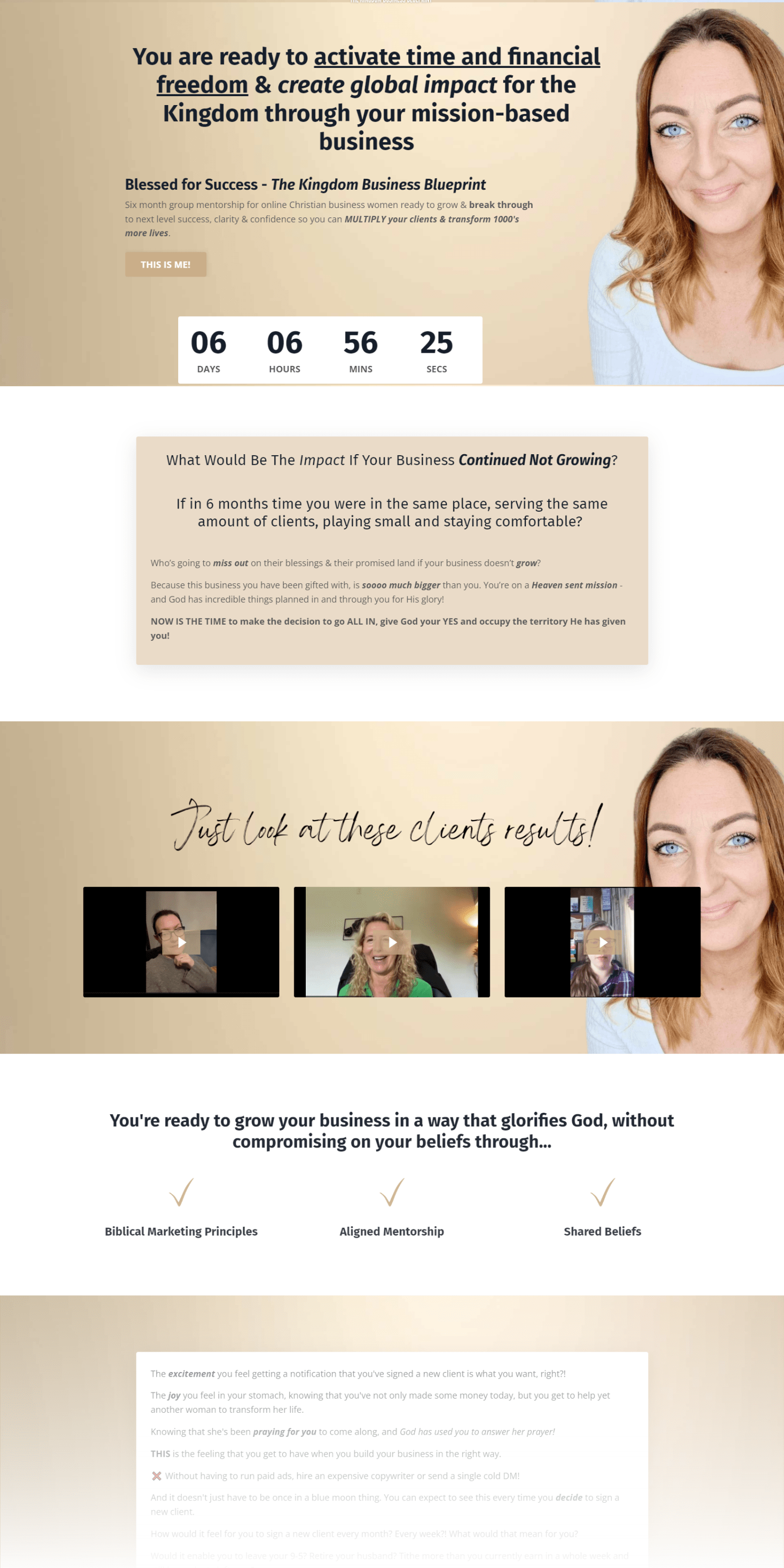 Blessed For Success sales page p1.png