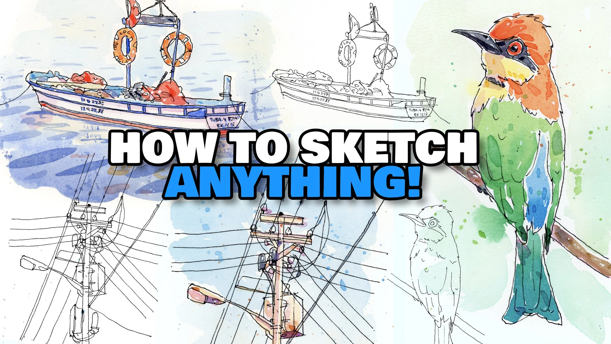 How To Sketch ANYTHING! | Urban Sketching Technique For Beginners
