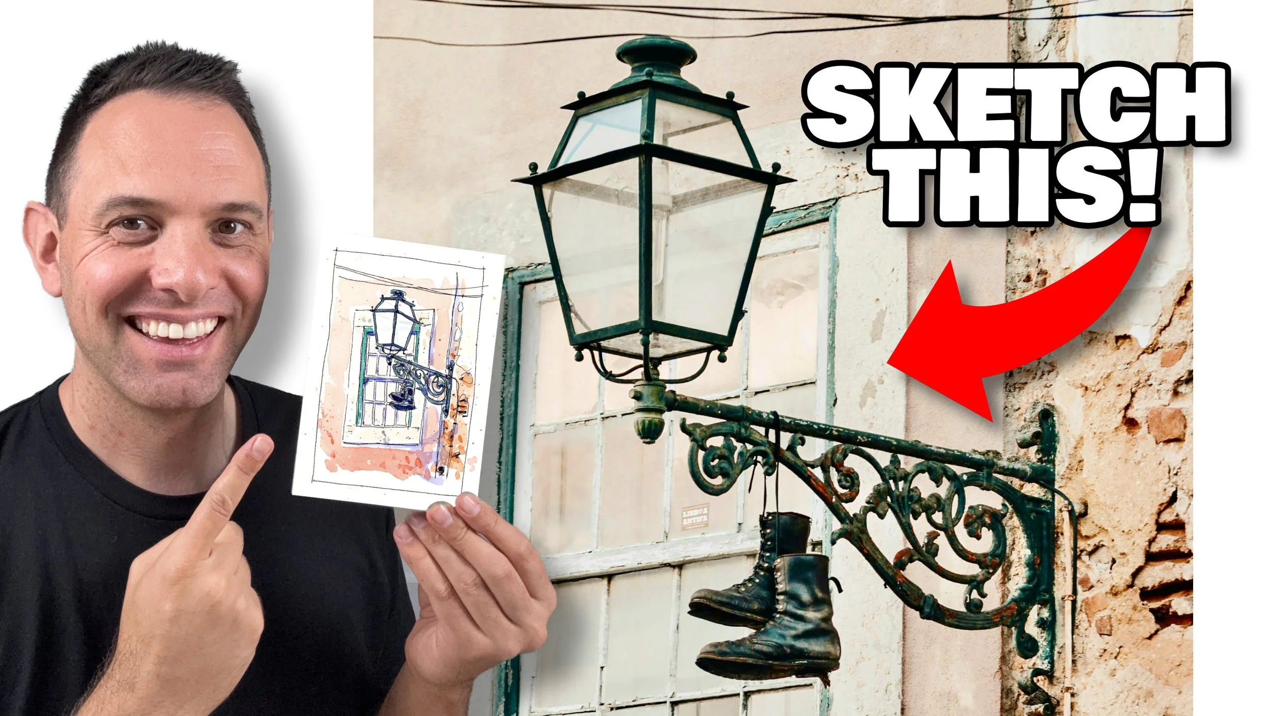 How To Sketch A Street Lamp