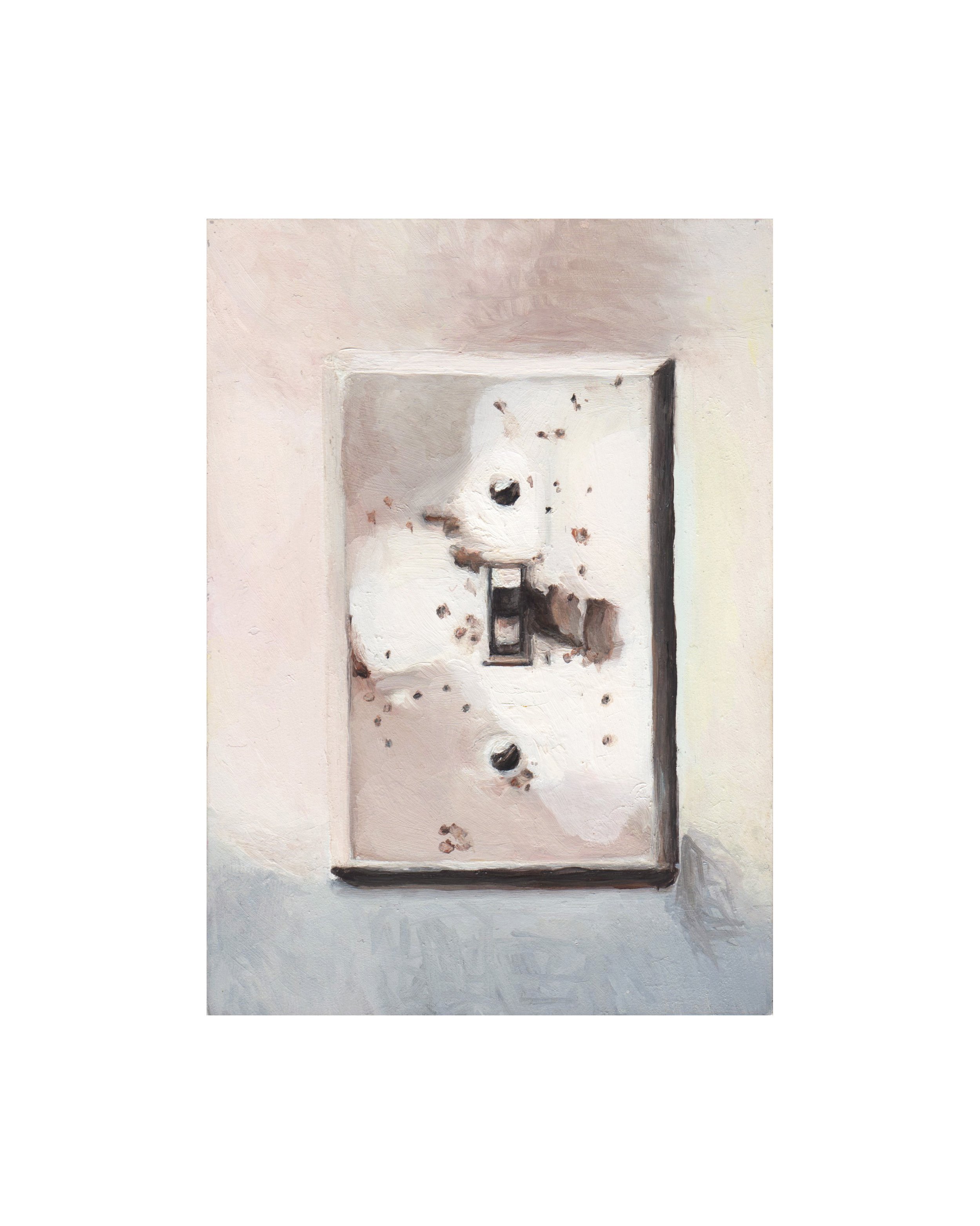   Client Light Switches (Lucid Dreaming Exercise) , oil on panel, 5 x 7 in, 2015-2019                