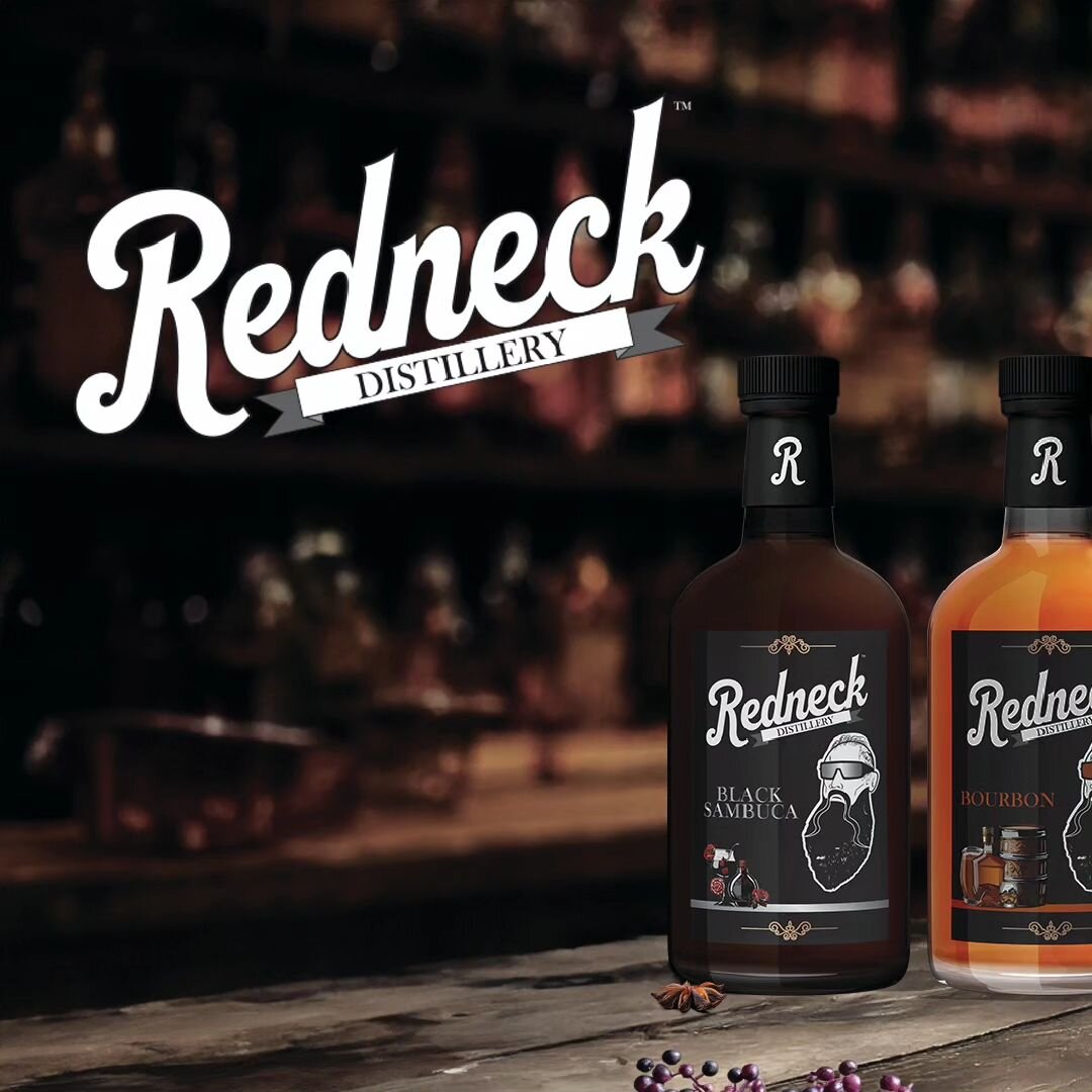 Redneck Distillery - a passion project for a mate. 

The brief: label design for a micro distillery.

Specialising in bourbon, rum and liqueuers, I wanted to encapsulate the essence of a cozy whiskey bar, where warmth, smoke, and even the odd cigar w