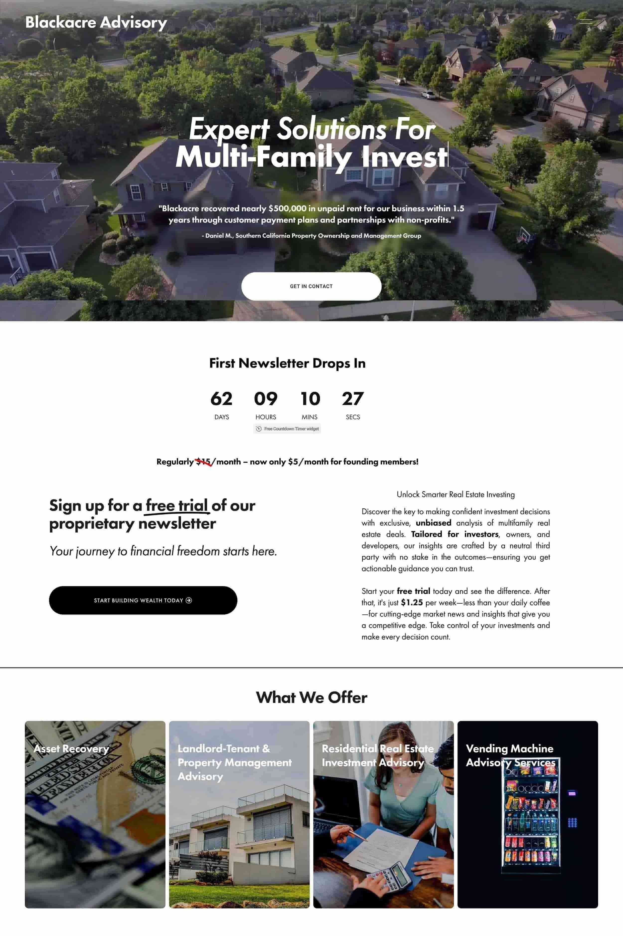 Blackacre Advisory Website