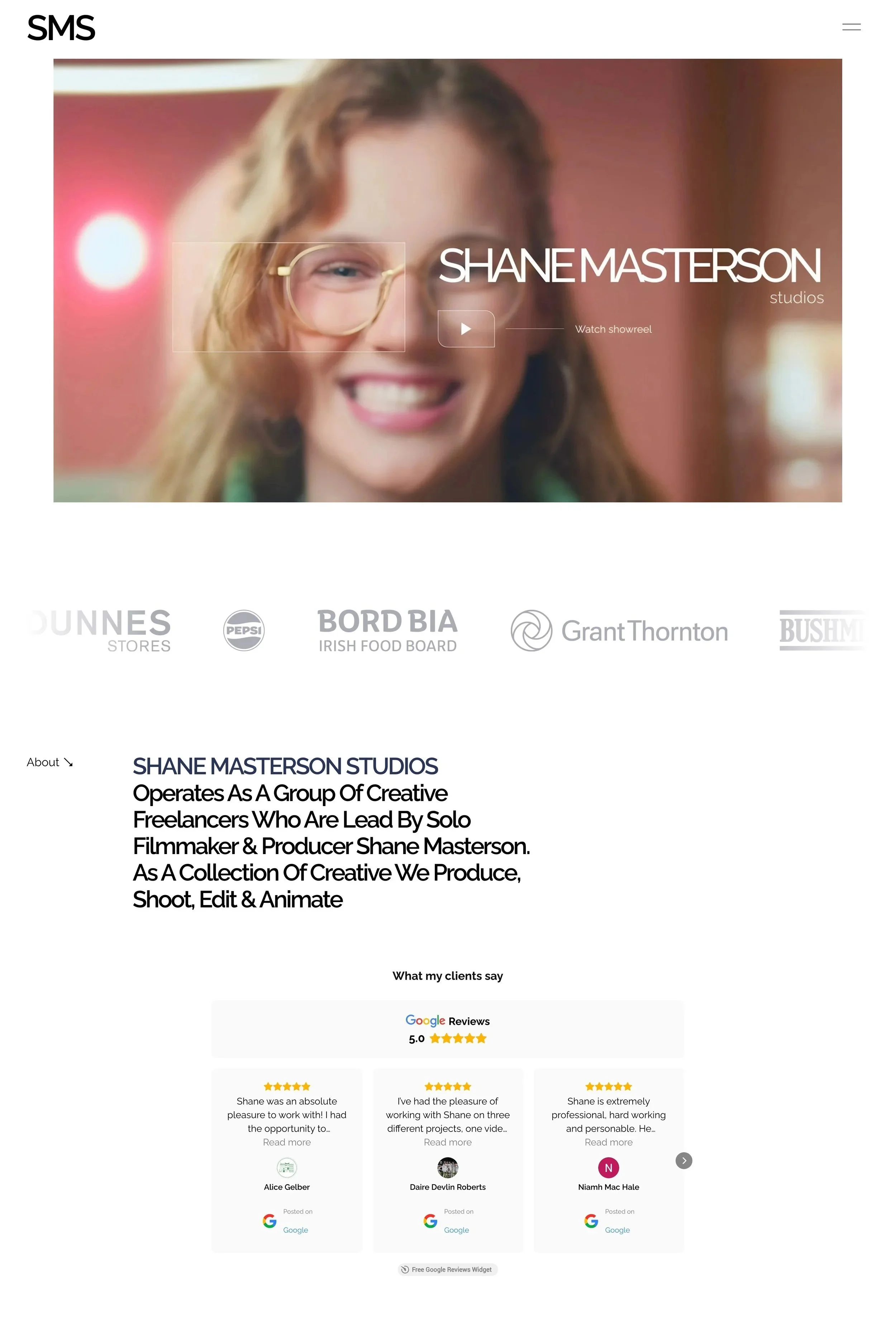 shane masterson squarespace website redesign