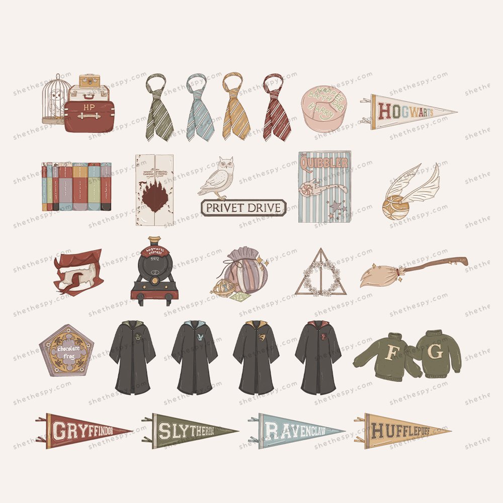 6 Sheet Harry Potter Sticker Flip Pack – Hooked on Pickin