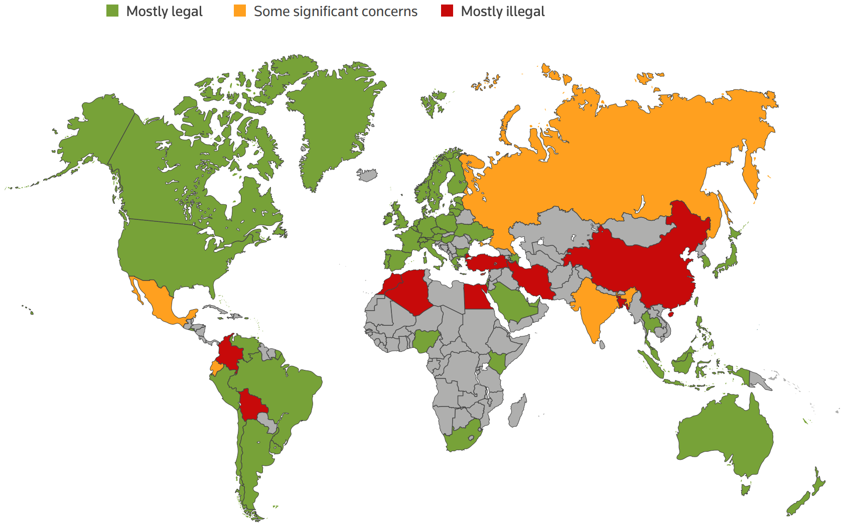 Crypto Regulations in the world