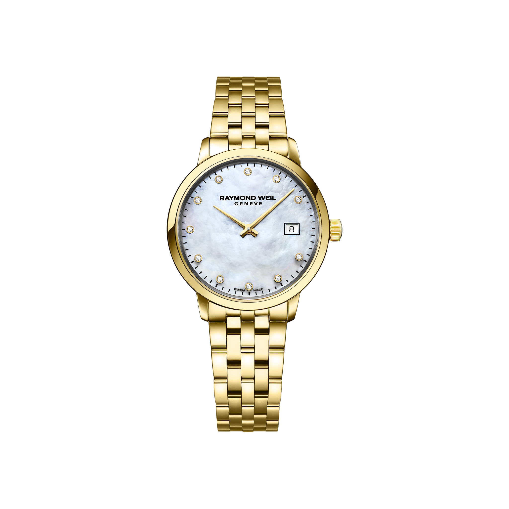 RAYMOND WEIL Toccata 5985-P-97081 – Gold & Mother-of-Pearl Diamonds