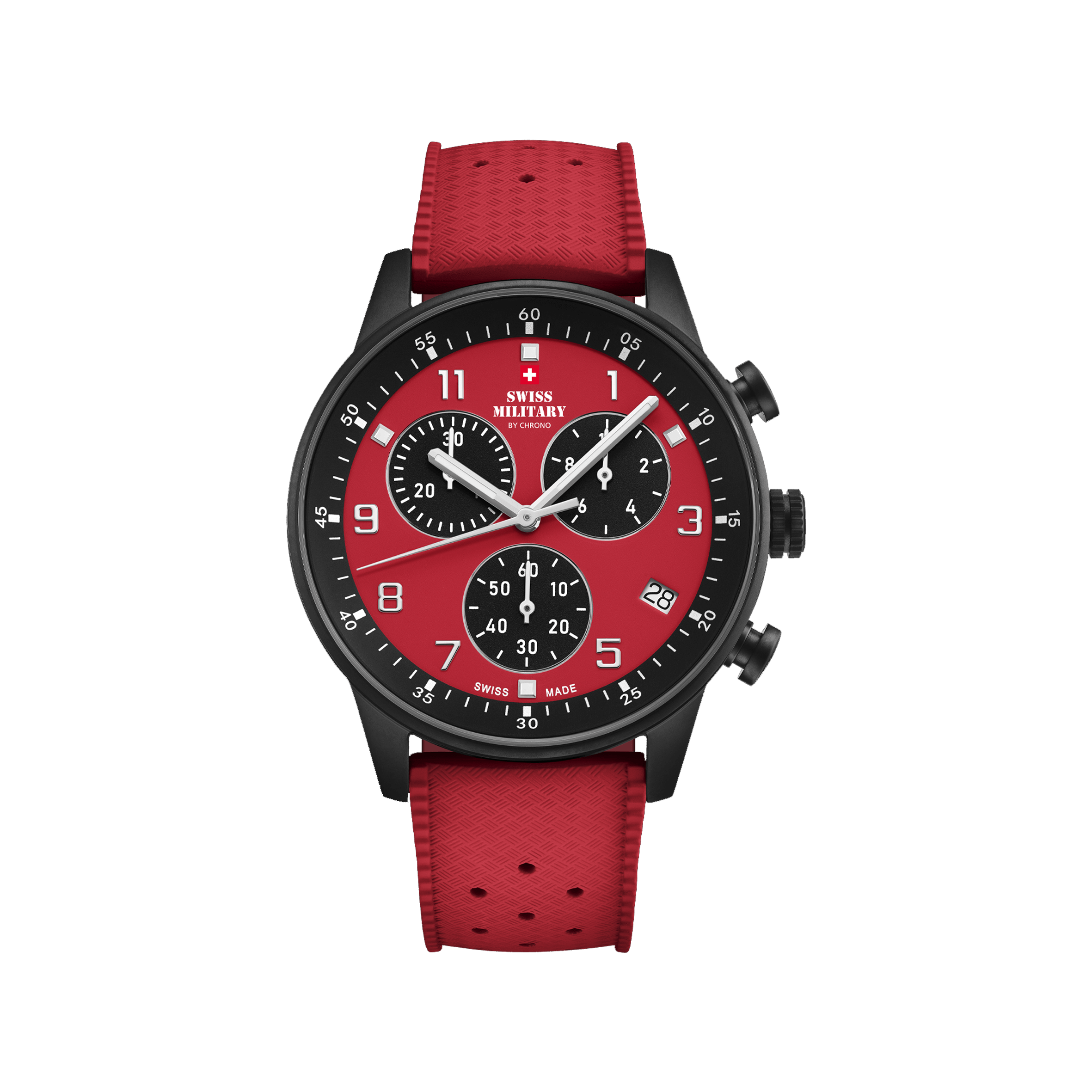Swiss Military Minimalist Chronograph  Red SM34114.14