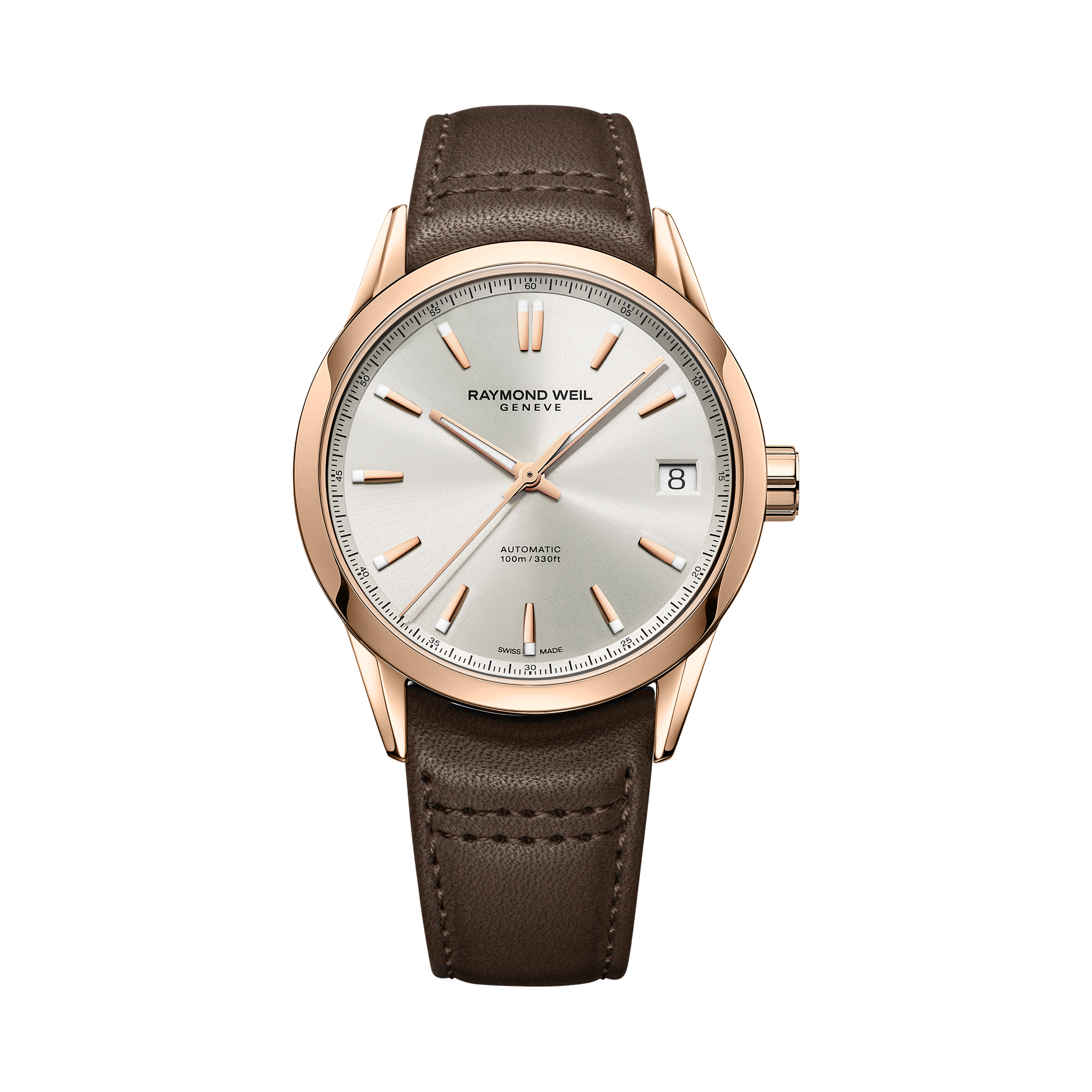 RAYMOND WEIL Freelancer Date 2741-PC5-64001 – Rose Gold PVD