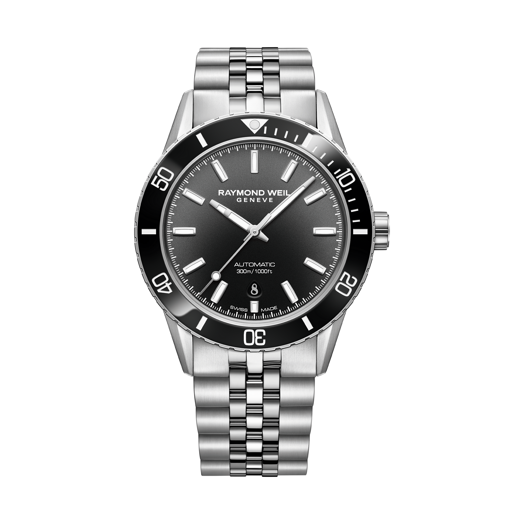 RAYMOND WEIL Freelancer Diver 2775-ST1-20051 – Gradient Black Dial
