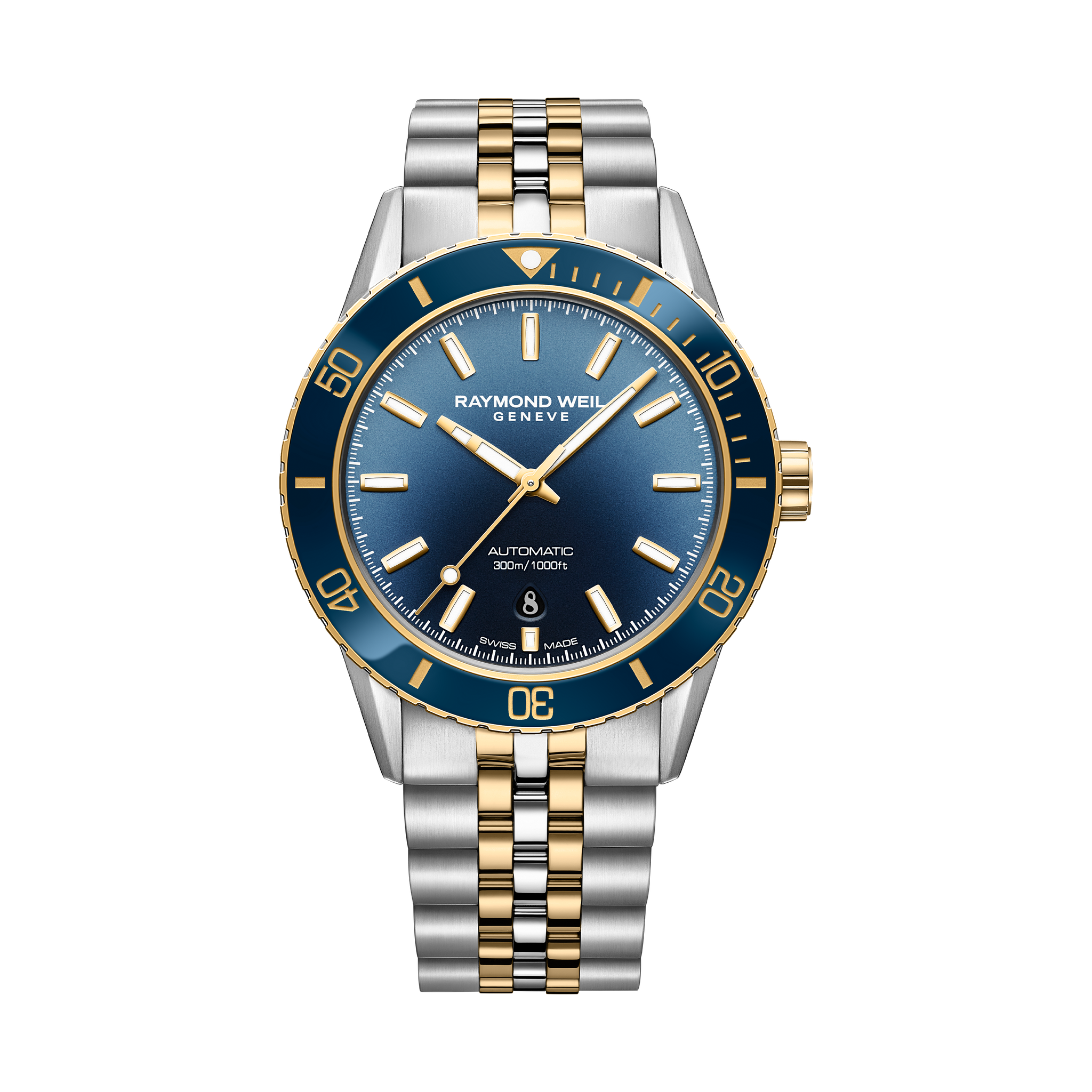 RAYMOND WEIL Freelancer Diver 2775-SP3-50051 – Two-Tone Blue Dial