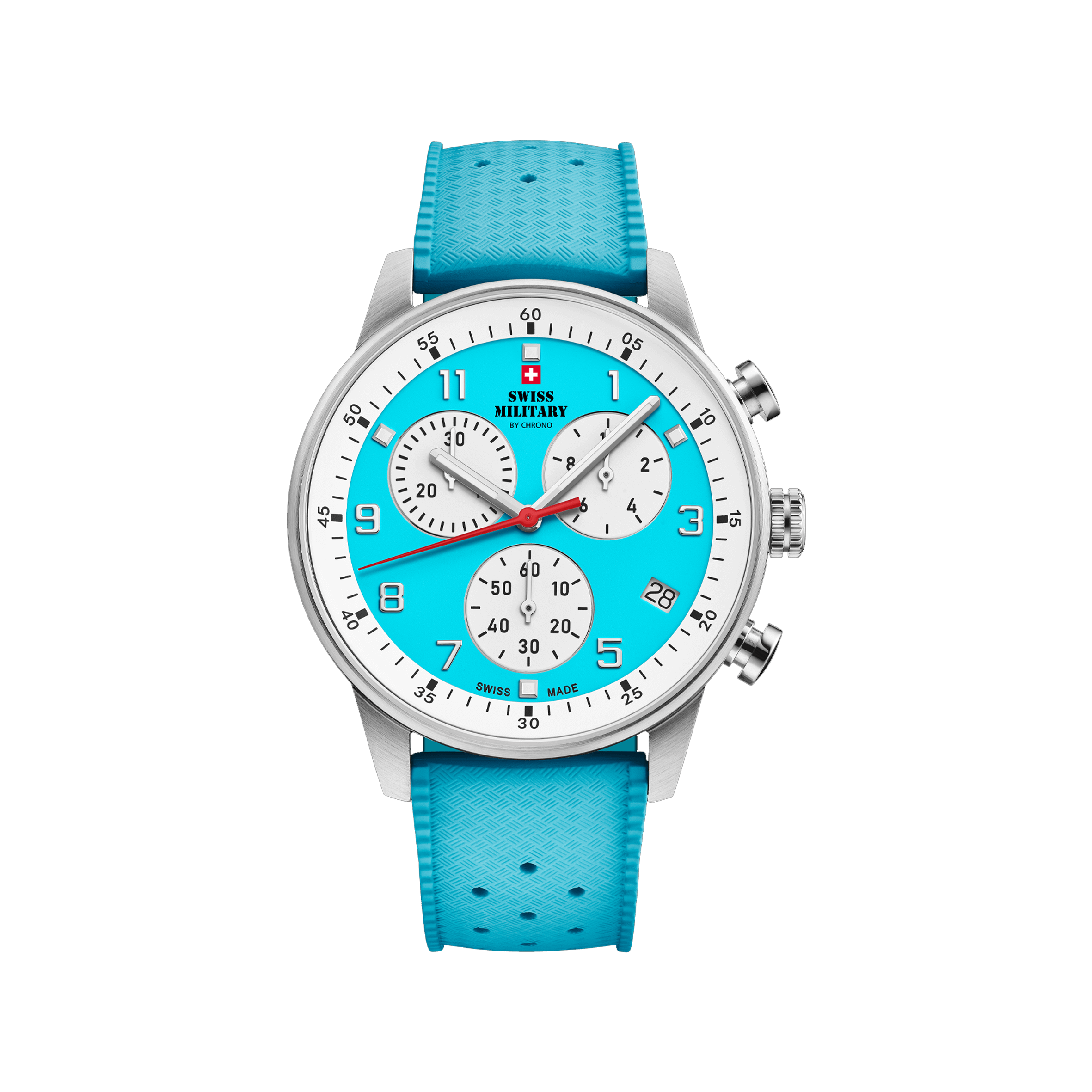 Swiss Military Minimalist Chronograph  Light-blue  SM34114.15