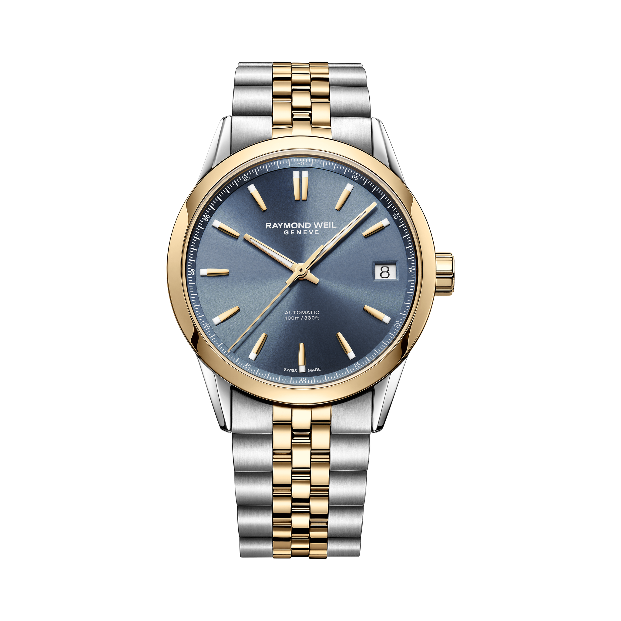 RAYMOND WEIL Freelancer Date 2741-STP-50001 – Two-Tone Blue Dial