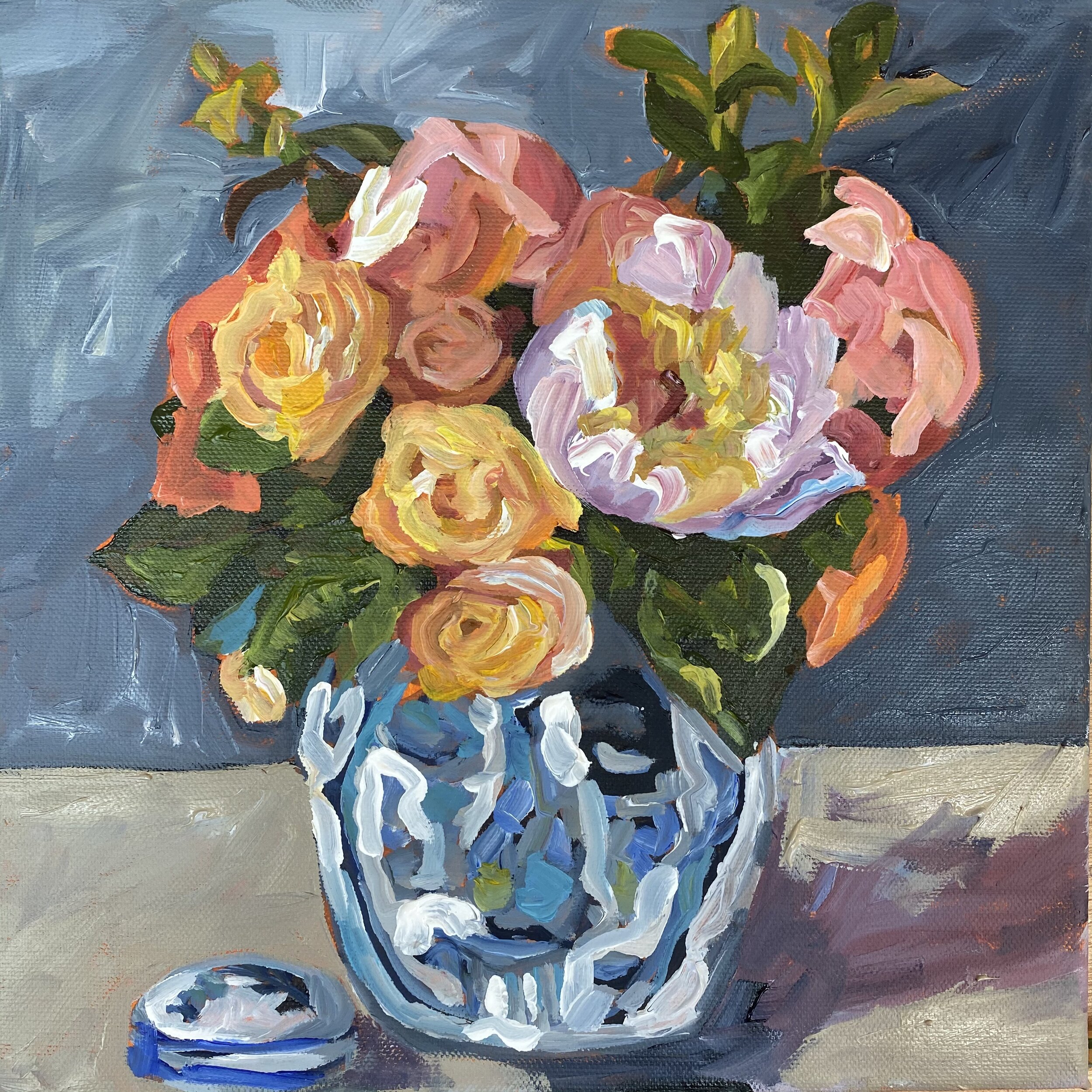Mixed Roses in vase