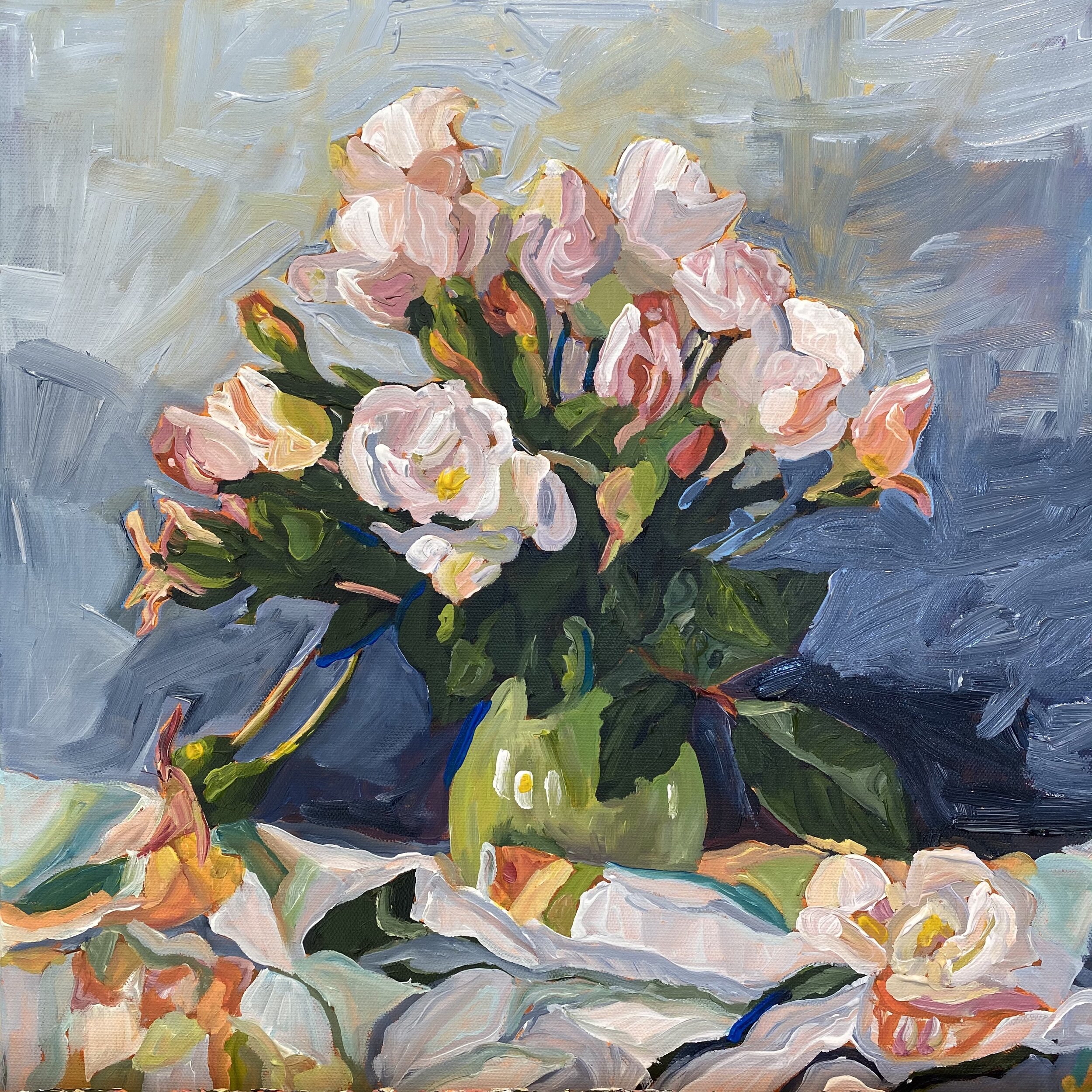 Pink Roses in vase
