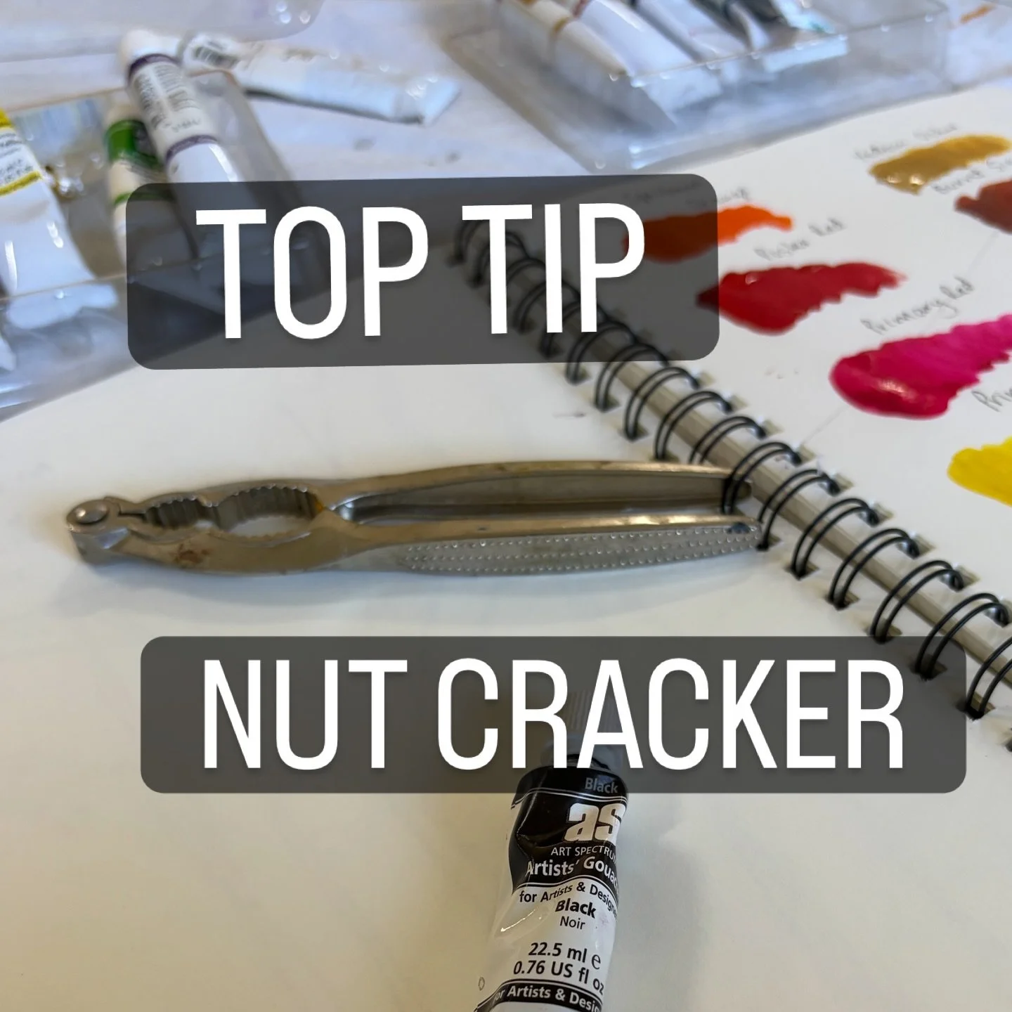 🌟 TOP TIP!!!
I was at a painting group today and one of the ladies kept saying - &ldquo;Where is my nut cracker?&rdquo; She repeated it a few times but I didn&rsquo;t really take any notice.

She said she found it, which made her happy 😊 - and I am
