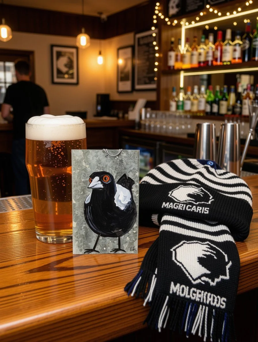 Forever Card – Sitting Magpie