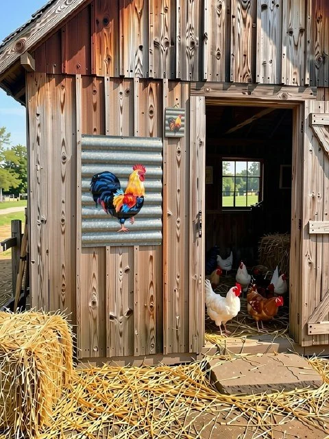 Rooster – Corrugated Iron Art (Large)