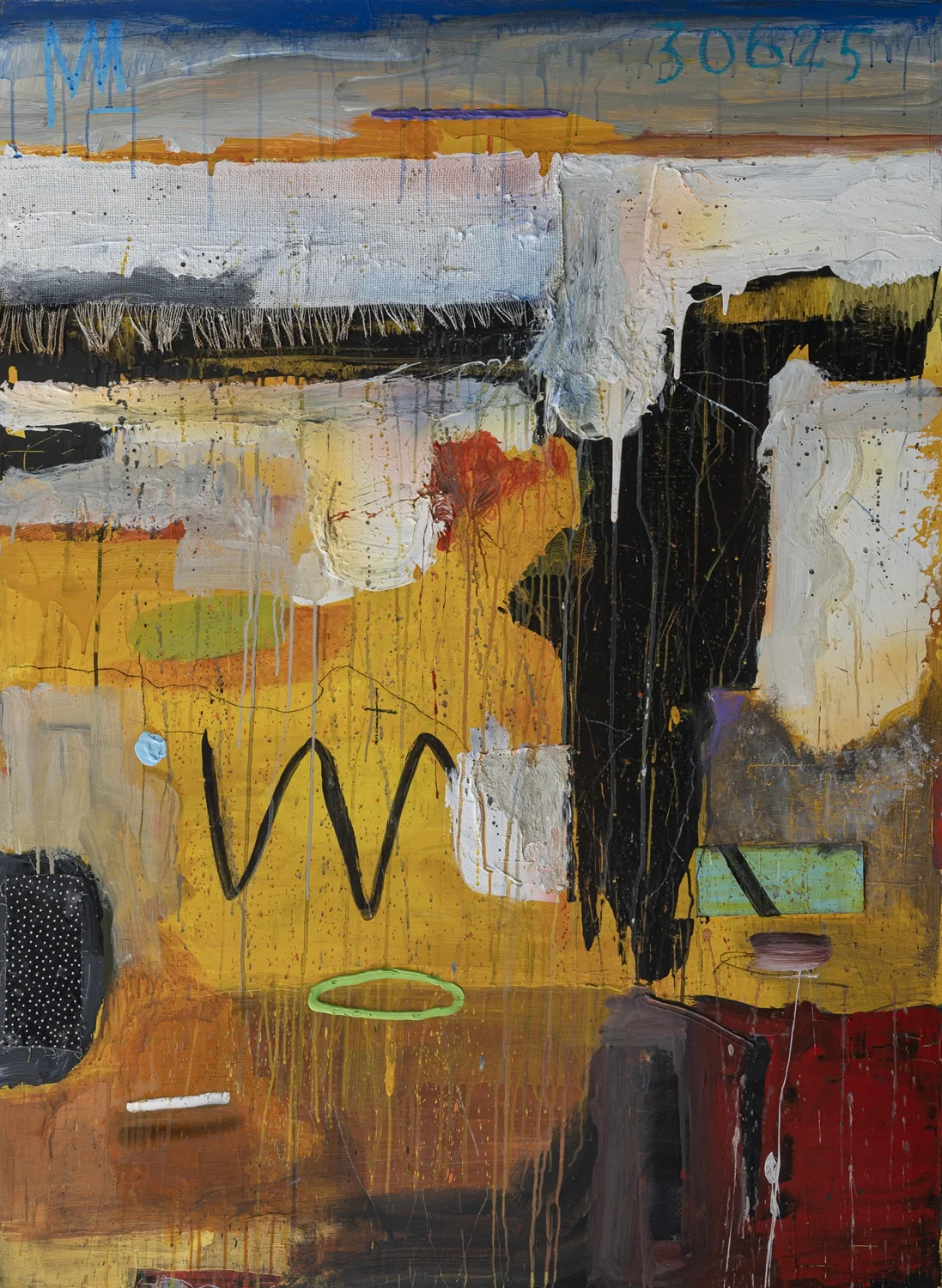 Big Yellow III
mixed media and collage on panel | 60 x 44"