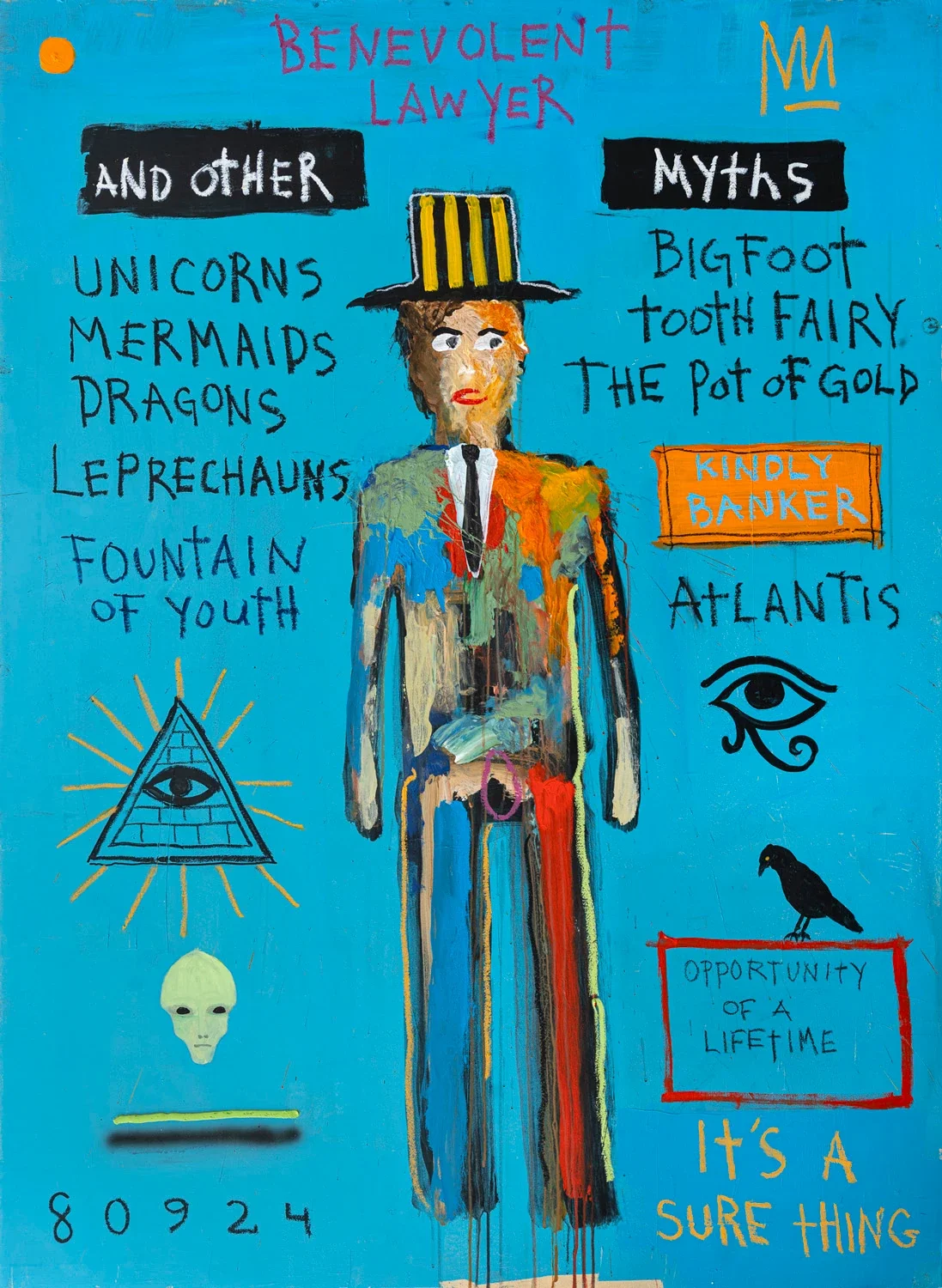 Benevolent Lawyer and Other Myths
acrylic on panel | 66 x 48"