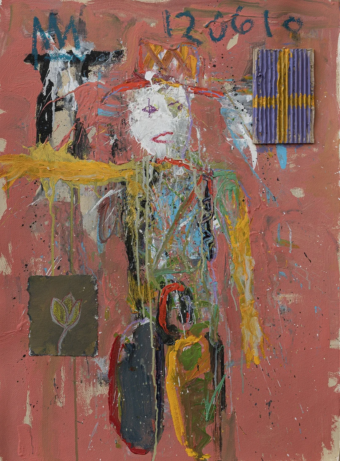 Carnival Barker
acrylic & collage on Arches paper | 30 x 22"