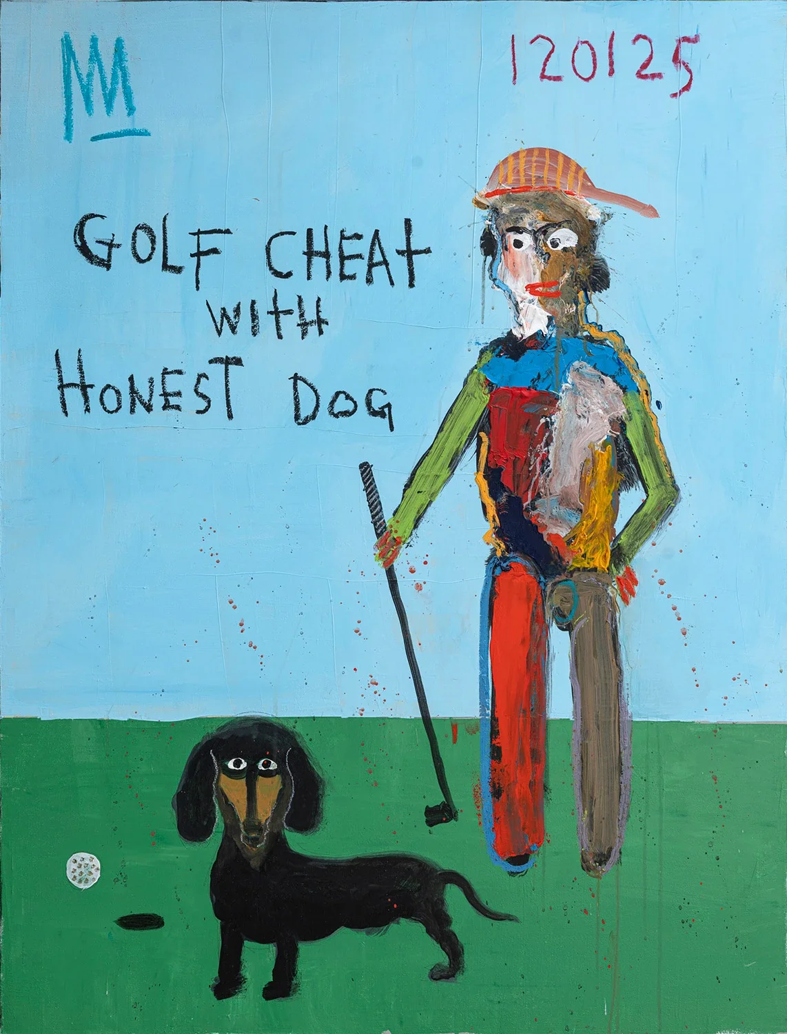 Golf Cheat with Honest Dog
acrylic on panel | 42 x 32"