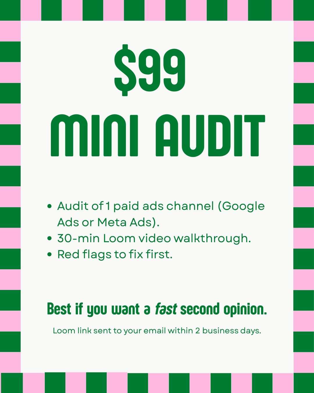 $99 Mini Audit
