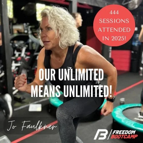 At Freedom Bootcamp you can train when YOU want to.  We are open 7 days a week, 365 days a year from 6am-9pm, so even if you can&rsquo;t get to an in person session, you have access to our open gym.

We have a limited special New Year offer - 14 Week