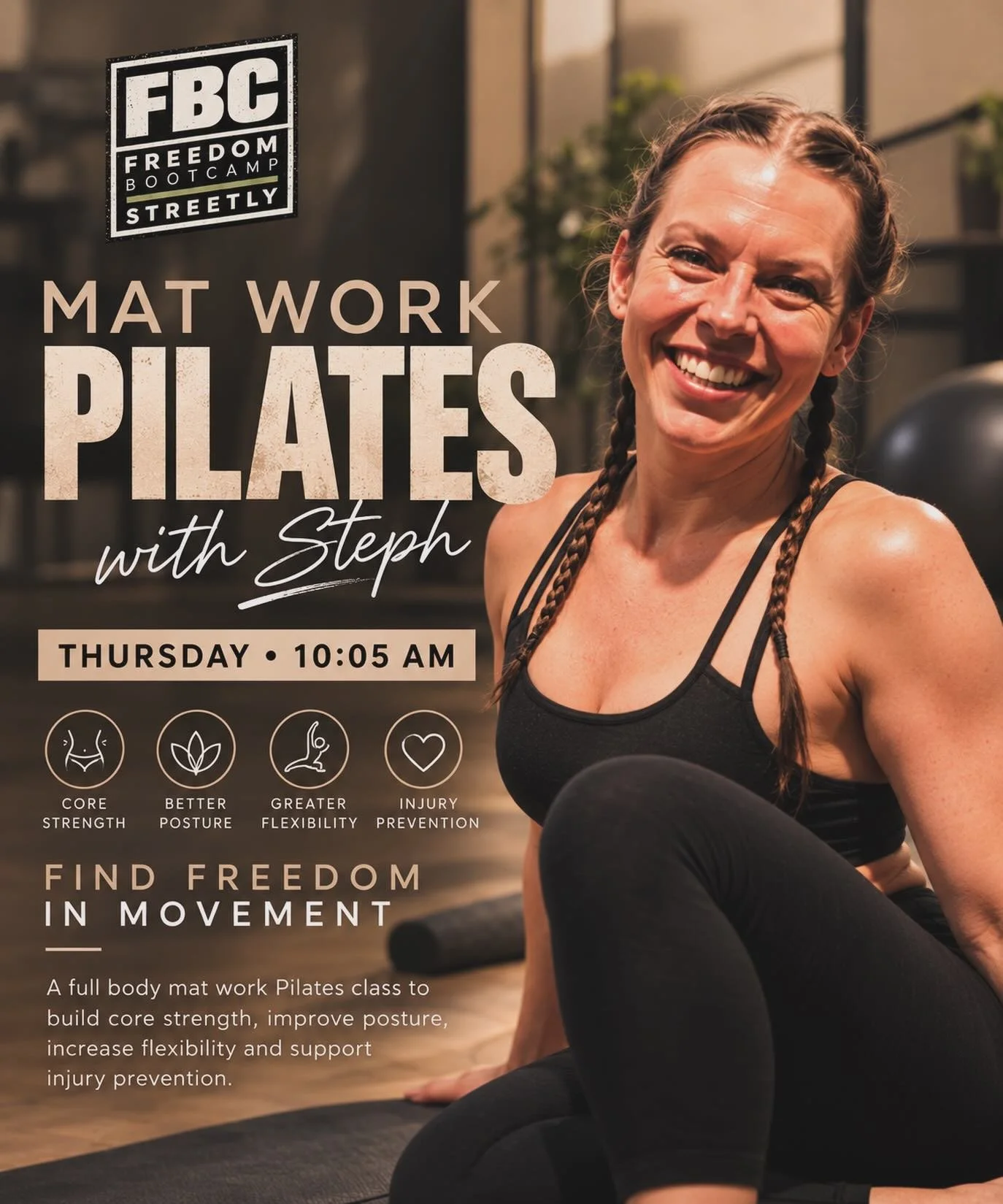 Our Mat Work Pilates class provides a key element to all training plans and is taught by our incredible instructor Steph with over 20 years experience. #pilates #matworkpilates #suttoncoldfield #groupfitness