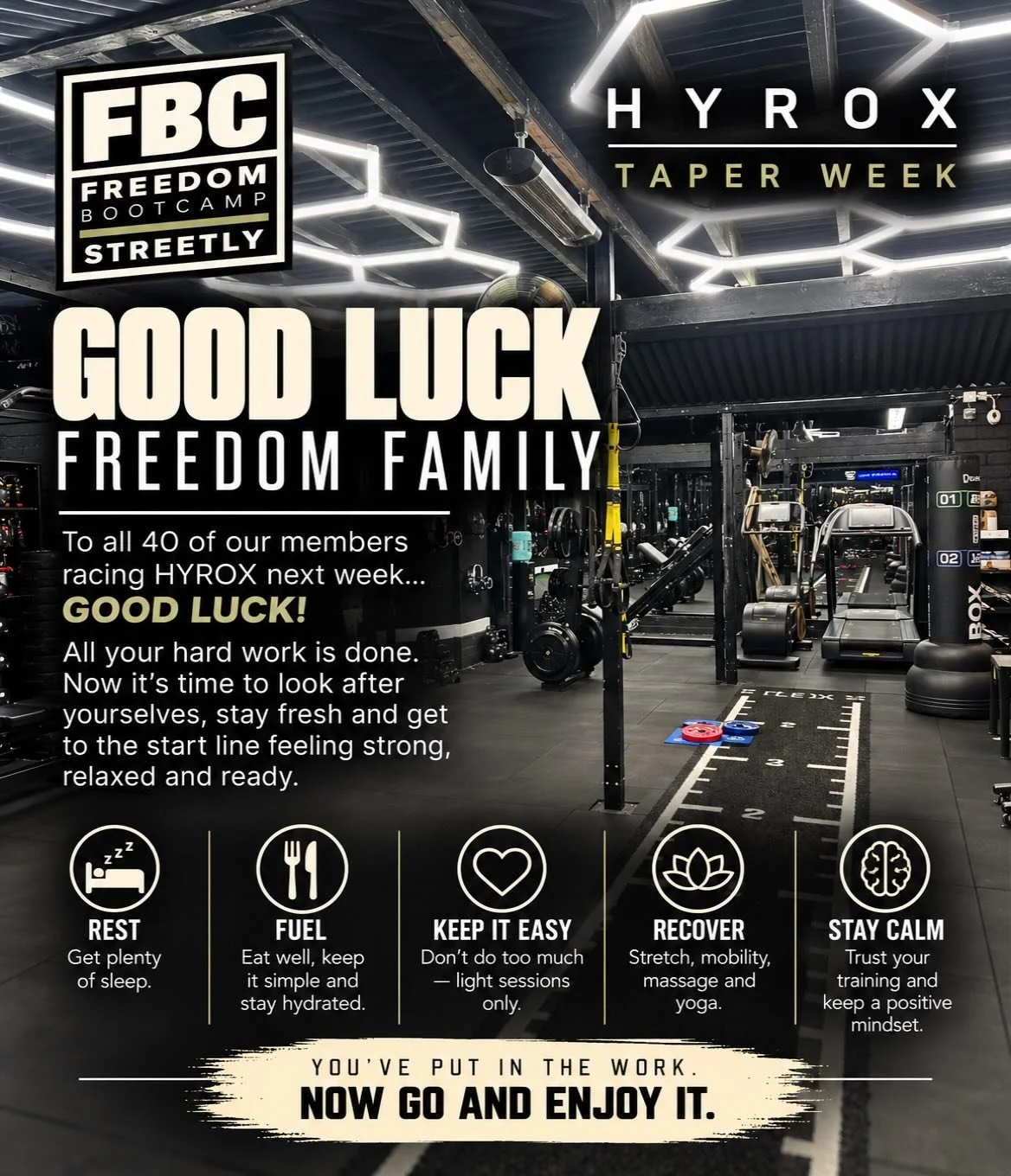 #taperweek #hyrox #suttoncoldfield #selfbelief #hybrid