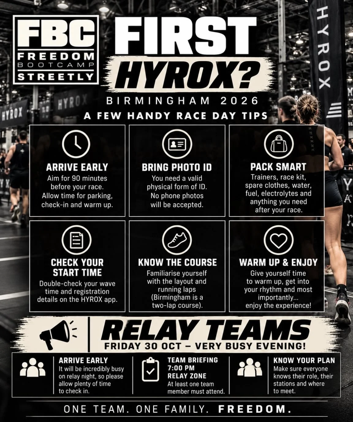#HYROX #HYROXBirmingham #HYROXUK #HYROXTraining #freedombootcamp