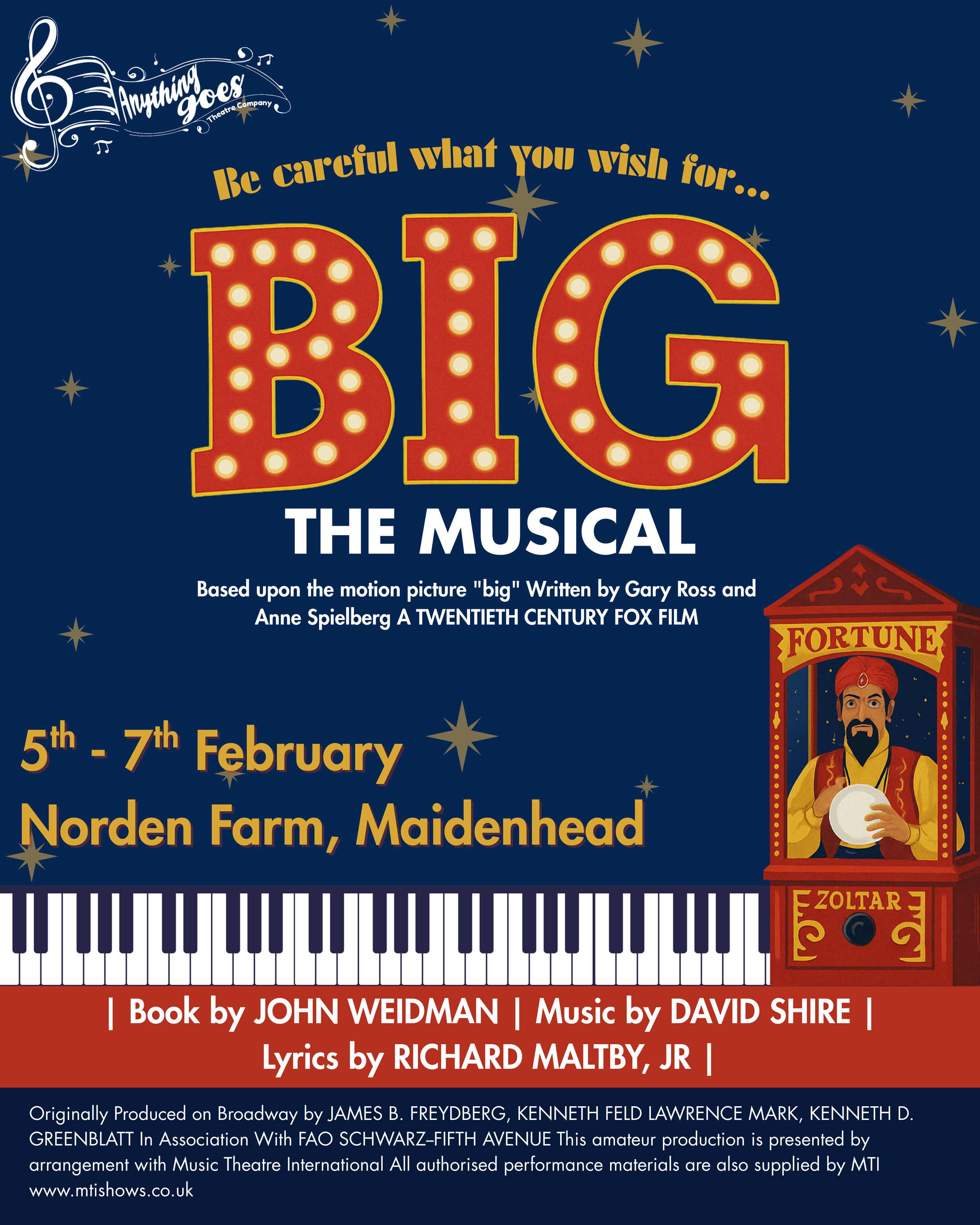 Big the Musical (Director & Producer) - 2026