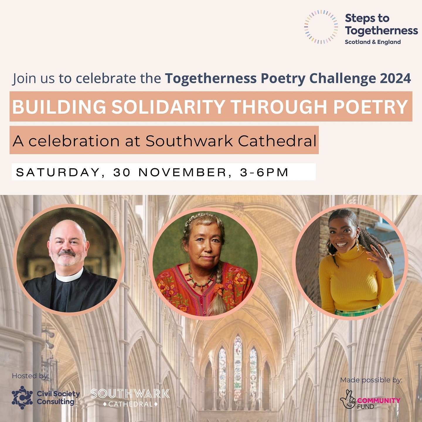Calling all poetry lovers and curious souls! 🌟 

This National Poetry Day, join us for the grand finale of the Togetherness Poetry Challenge 2024 - a closing event filled with creativity, connection, and community! 

🌍 Connect with incredible peopl
