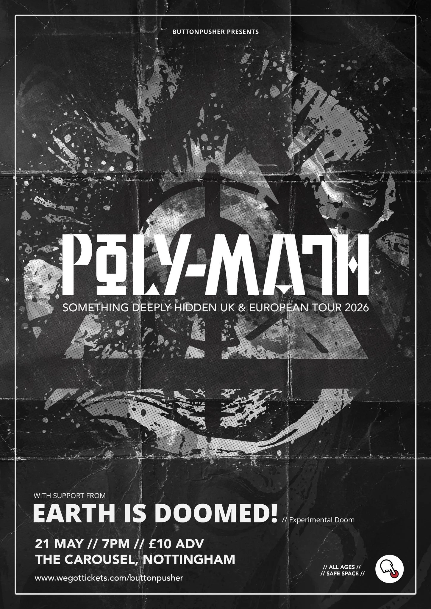 bUTTONpUSHER presents...... POLY-MATH - Album release show Support from Earth Is Doomed