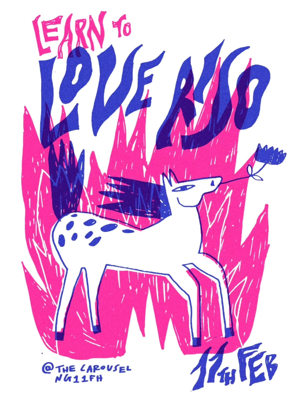 Learn to Love Riso with Pink Menace