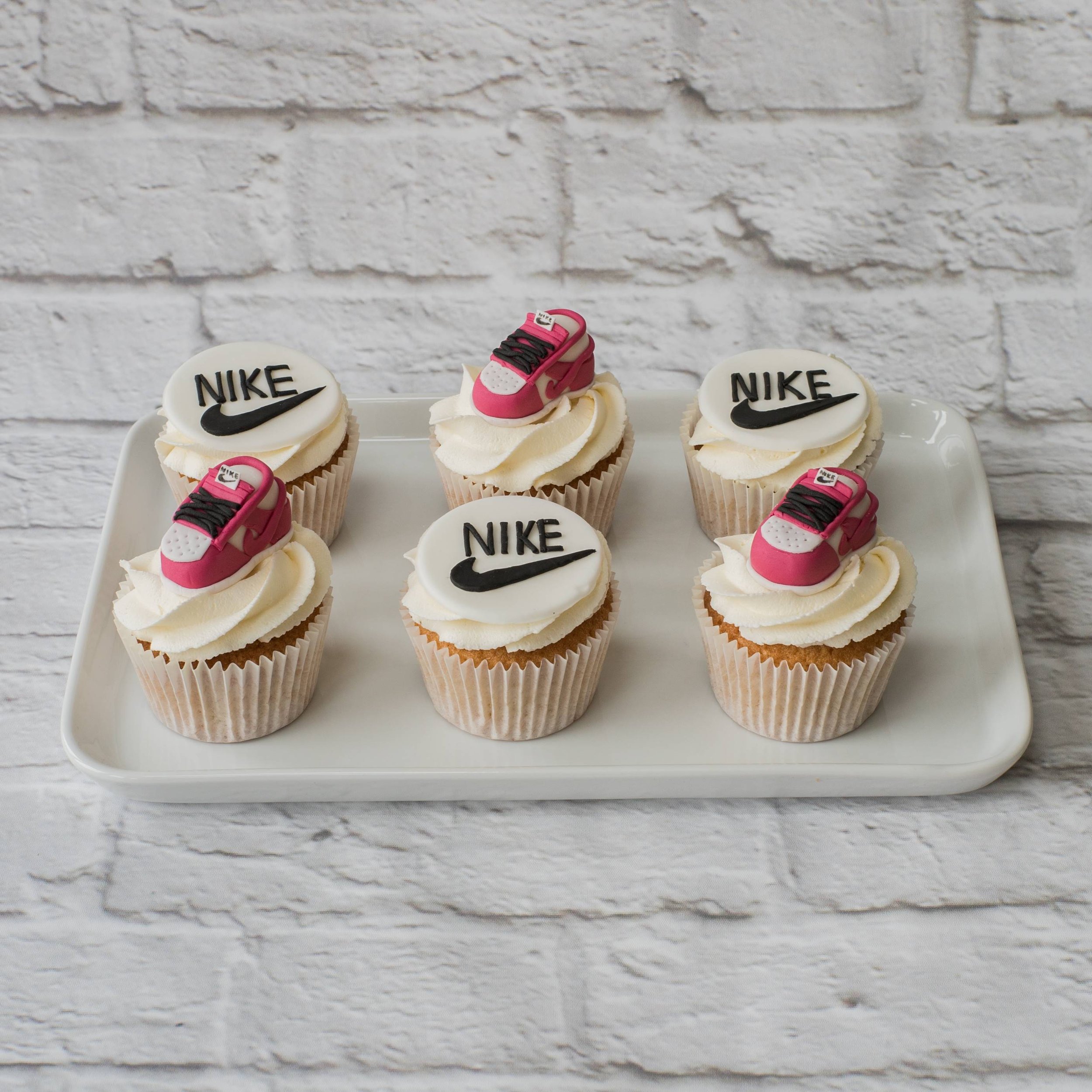 Nike trainer themed cupcakes