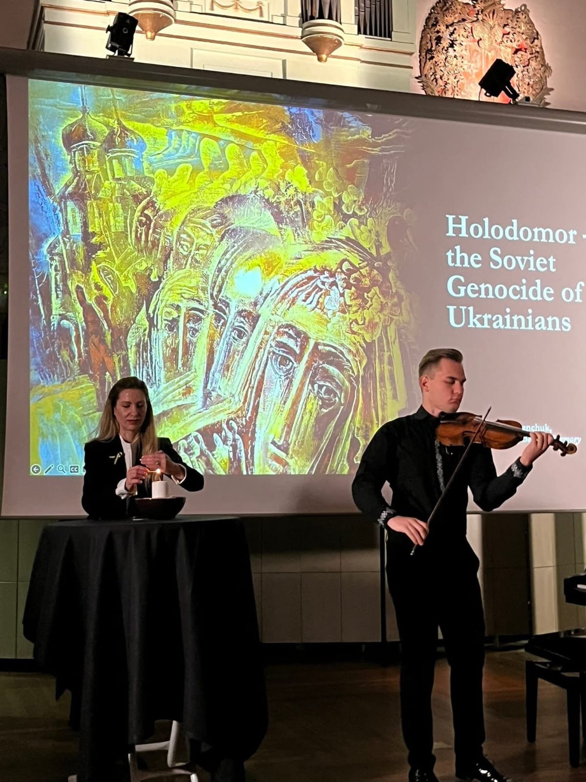 Ett program till minne av Holodomors offer
