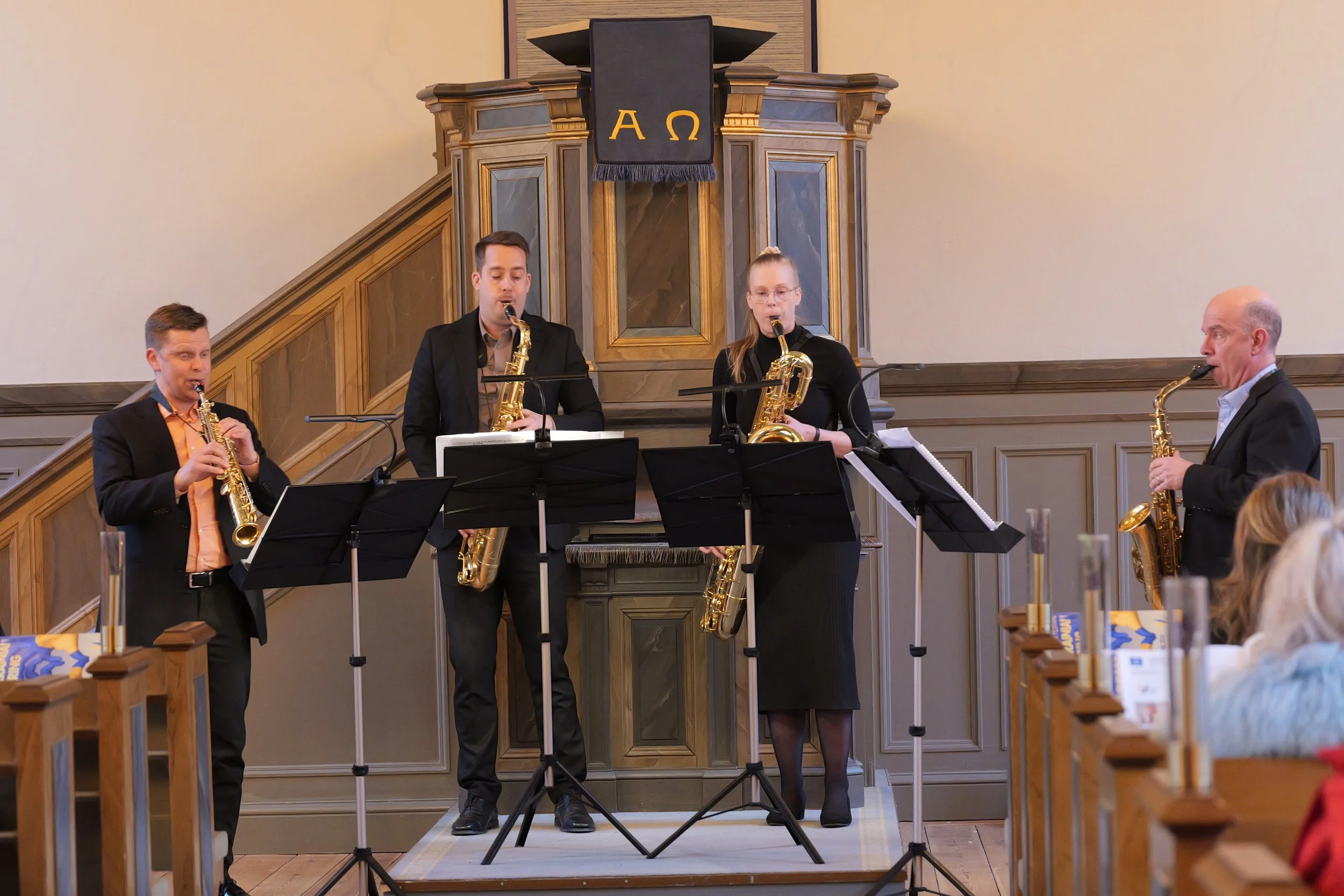 Nordic Saxophone Quartet i Franska reformerta kyrkan