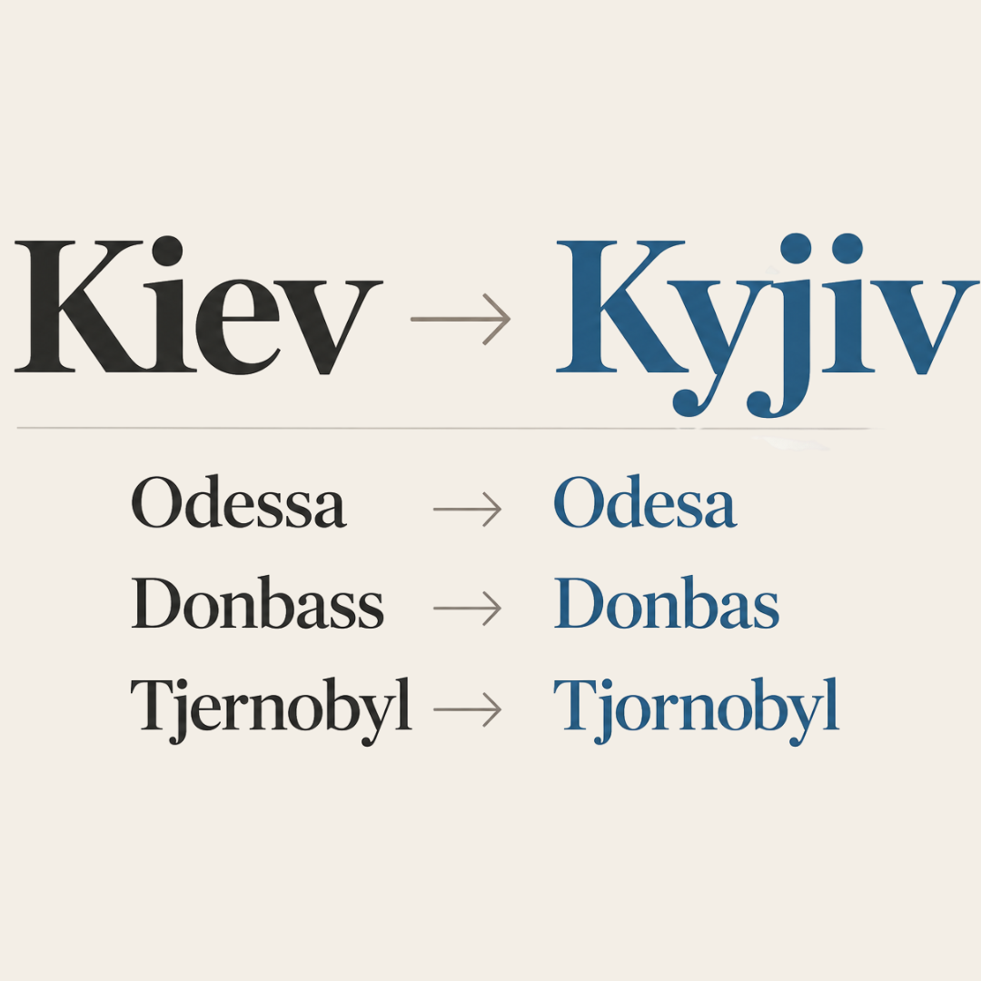 Institutet för språk och folkminnen rekommenderar Kyjiv i stället för Kiev