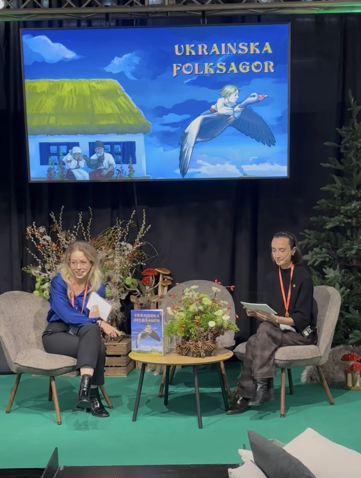 Den första samlingen med ukrainska folksagor på svenska presenterades på Bokmässan
