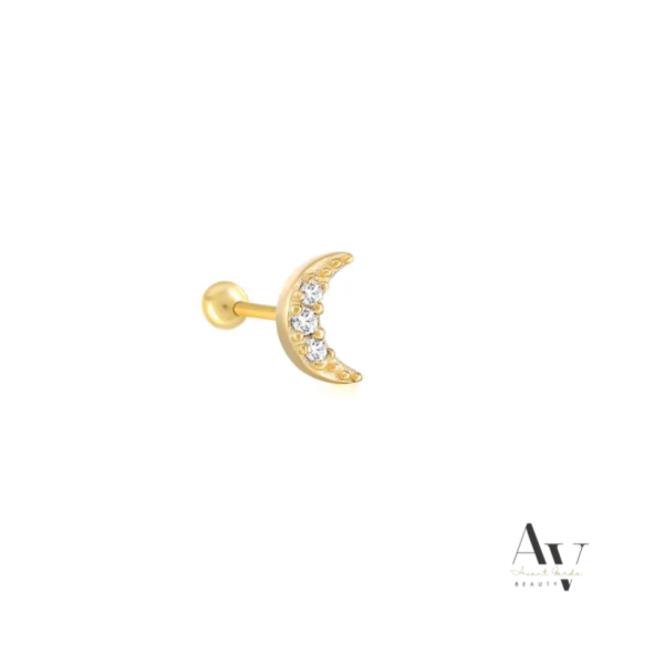 Mini Pave Moon Piercing