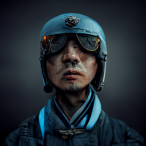 04da9907-5f64-44e8-b4c1-99acd016b4fc_Matt_Shadbolt_hyper_realistic__very_detailed__kamikaze__japanese_pilot__headgear__light_blue_background__Rendered_.png