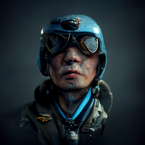 73ca732e-07f8-472f-a7d6-318c75956a38_Matt_Shadbolt_hyper_realistic__very_detailed__kamikaze__japanese_pilot__headgear__light_blue_background__Rendered_.png