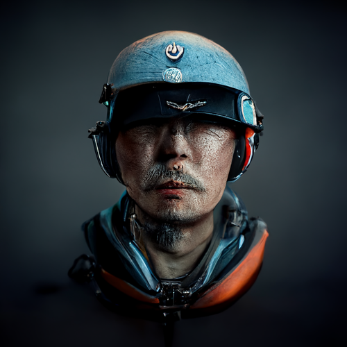 1365b8f9-342a-4552-abdf-ab409b97f9e6_Matt_Shadbolt_hyper_realistic__very_detailed__kamikaze__japanese_pilot__headgear__light_blue_background__Rendered_.png